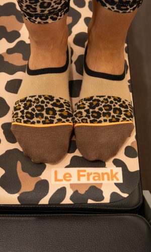 Grip Socks - Orange & Beige