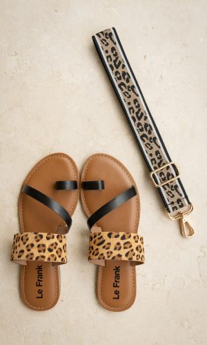 Leather Sandal + Bag Strap