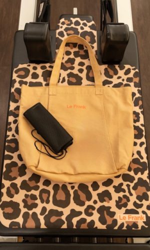 Reformer Mat & Bag - Orange & Beige