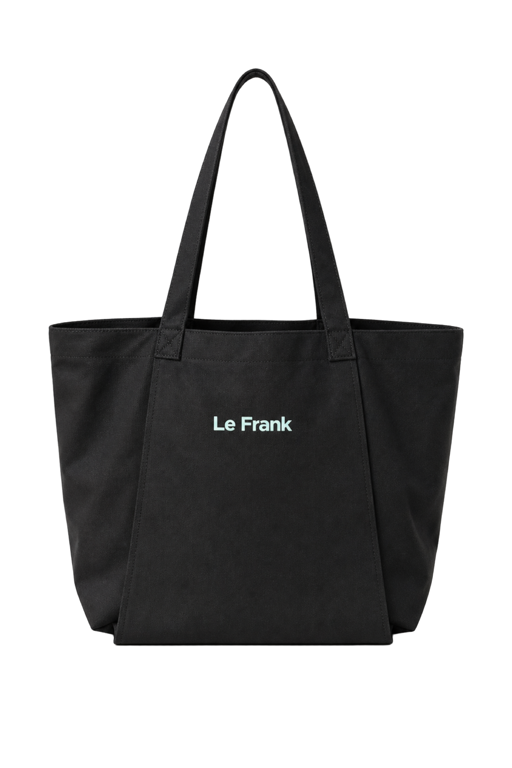 Le Frank Canvas Tote Black and Mint